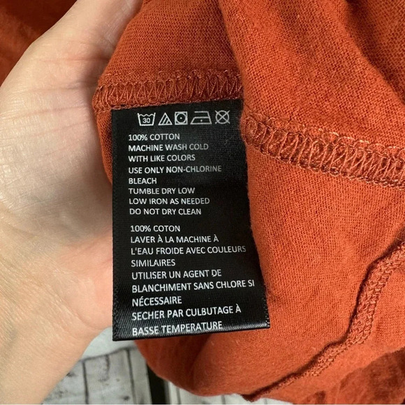 Urban Outfitters Burnt Orange Cropped Bell Sleeve Top Size XS - Picture 4 of 5